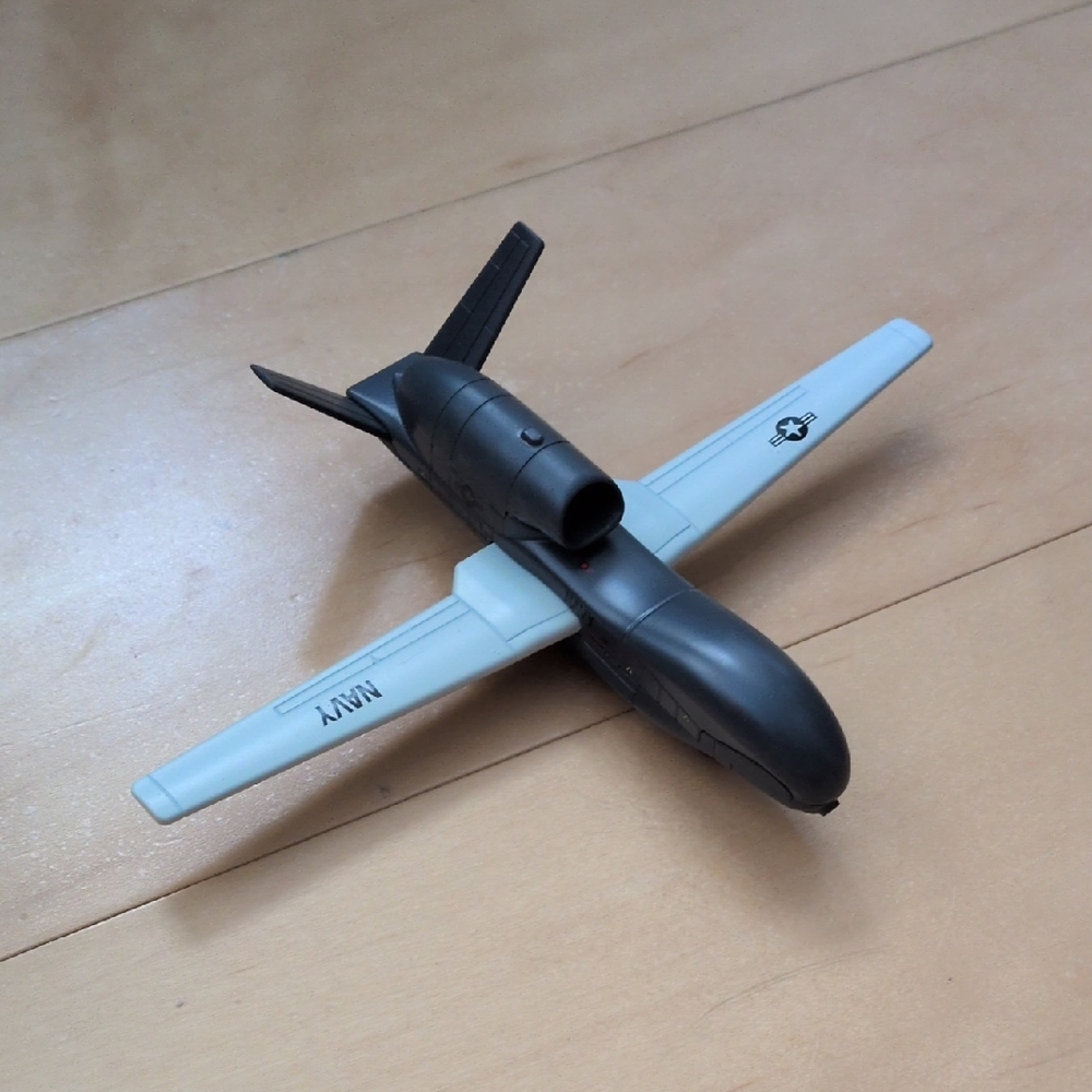 Stealth Navy Toy Jet - Black and White